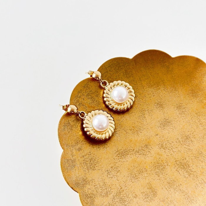 Heliophilia Silver Pendientes Shery en Oro y Blanco Heliophilia Silver Pendientes Shery en Oro y Blanco